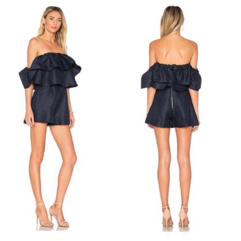 KEEPSAKE Navy Magnolia Playsuit Romper (size small)